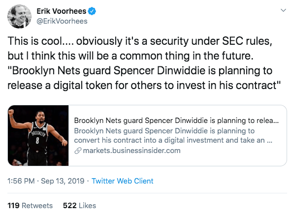 Spencer Dinwiddie to Tokenize His NBA Contract; Pro Athletes Should Follow Suit