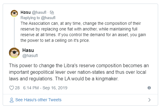 Twitter Rubbishes Libra Co-Creator’s Crypto-Fiat Pledge