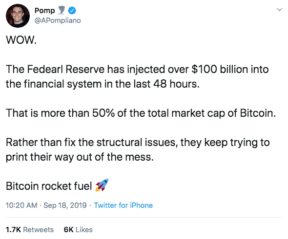 The Sell-Off Annihilated the Narrative That QE Is Bitcoin Rocket Fuel