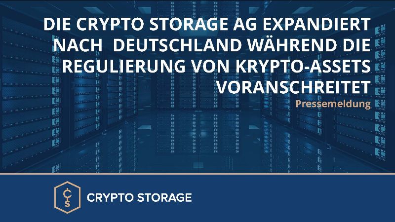 Crypto Storage AG expandiert nach Frankfurt