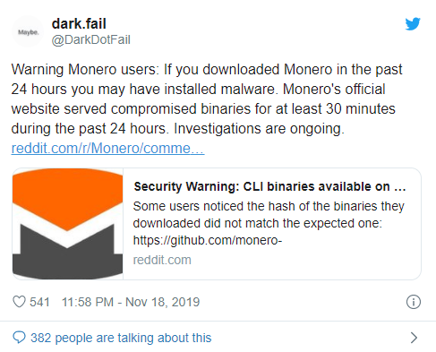 Monero’s Embarrassing Website Hack: What You Need to Know