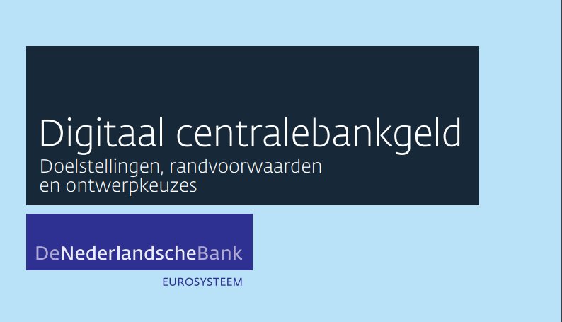 CBDC: Holland macht einen Schritt nach vorn und publiziert Paper: Digitales Zentralbankengeld in Europa