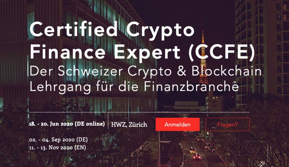 Certified Crypto finance Expert: Der erste Schweizer Crypto Finance Zertifizierungslehrgang