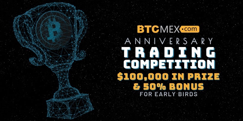 BTCMEX Launches a $100,000 Trading Competition to Celebrate 1 Year Anniversary