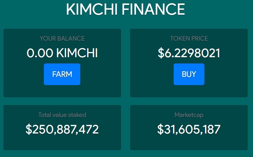 120,000% APY On The New Trending DeFi KIMCHI But There’s a Catch