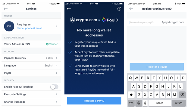 Crypto.com Integrates PayID Offering 5M Users an Easy and Unique Way to Send & Receive Crypto