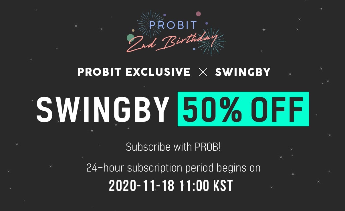 Inter-Blockchain Swap Protocol Swingby Cements 24-Hour Subscription Offering on ProBit Exchange
