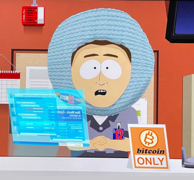 Bitcoin chambré par South Park