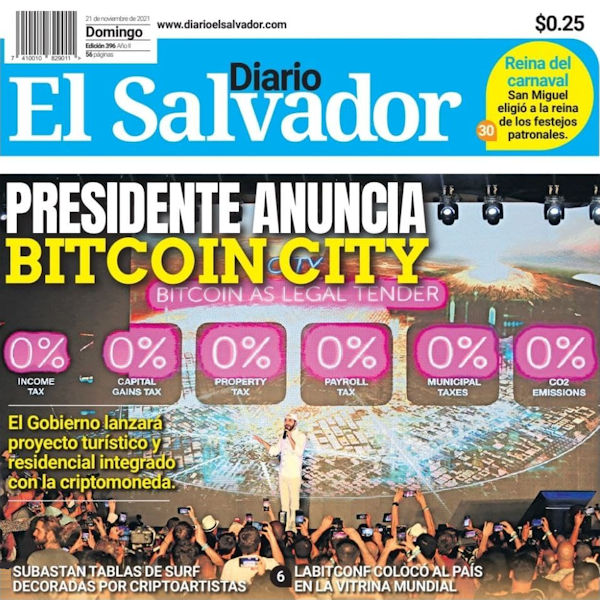 Le président du Salvador rêve d’une cité consacrée à Bitcoin