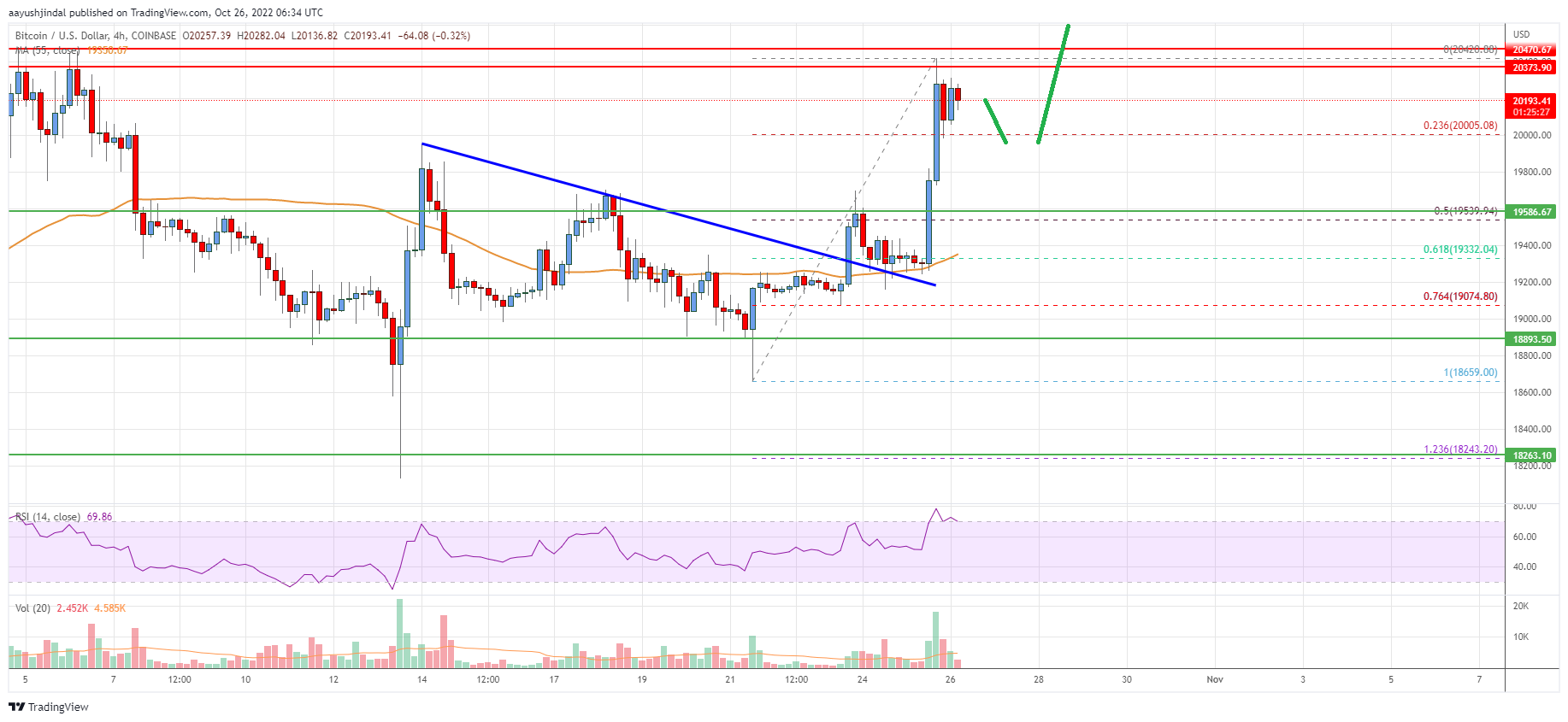 Bitcoin Price Analysis: BTC Could Gain Pace Above This Resistance