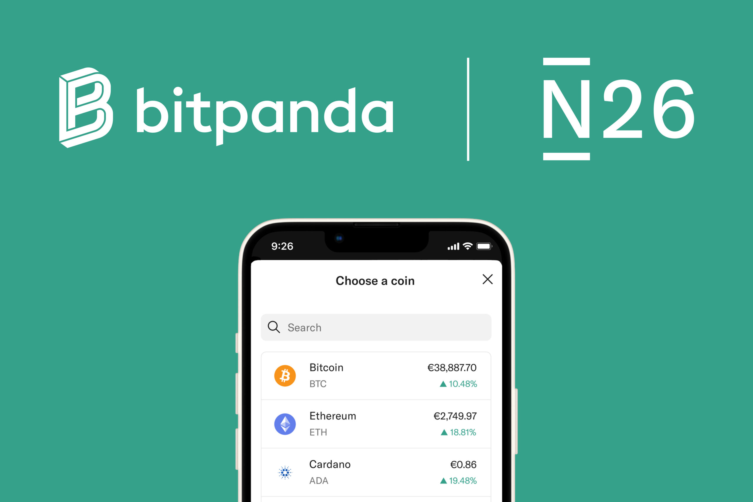 Deutschland: Neobank N26 integriert Bitpanda