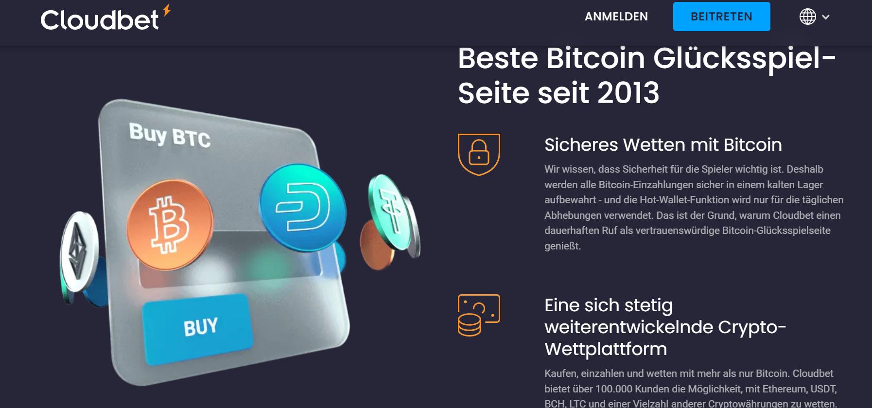 Beste Bitcoin Casinos Schweiz