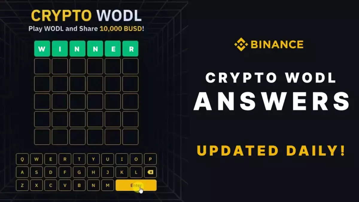 WODL: Binance-Kreuzworträtsel lösen und Bitcoin verdienen