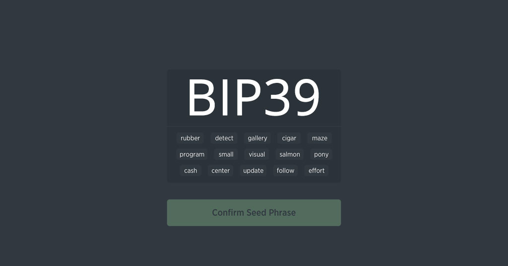 BIP39 – Mnemonic Code: Eine Einführung