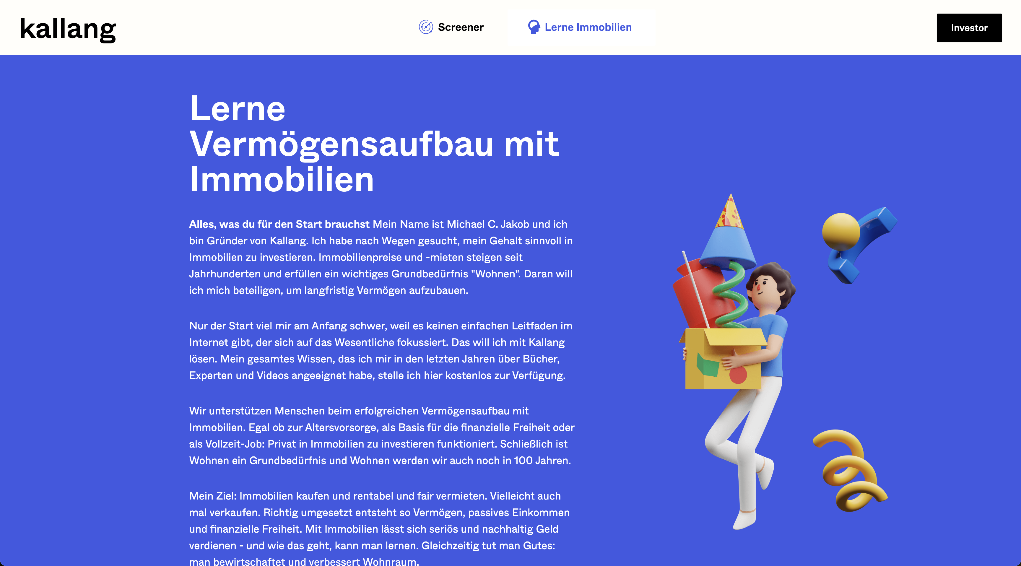 Kallang.de: Immobilien-Suche und -Suchmaschine für Marktführer mit 99% Abdeckung