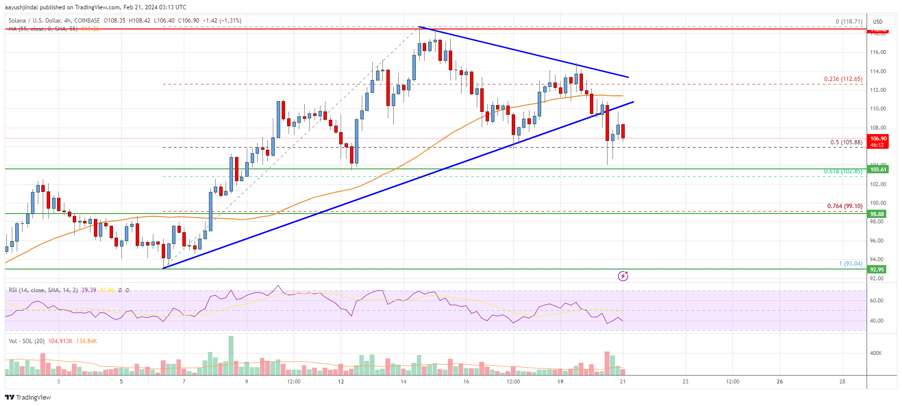 Solana (SOL) Price Analysis: Bulls Struggle To Protect Key Support