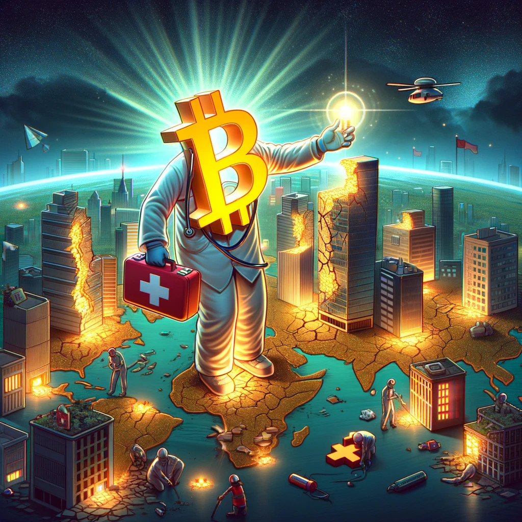 Bitcoin als Retter der globalen Wirtschaft?