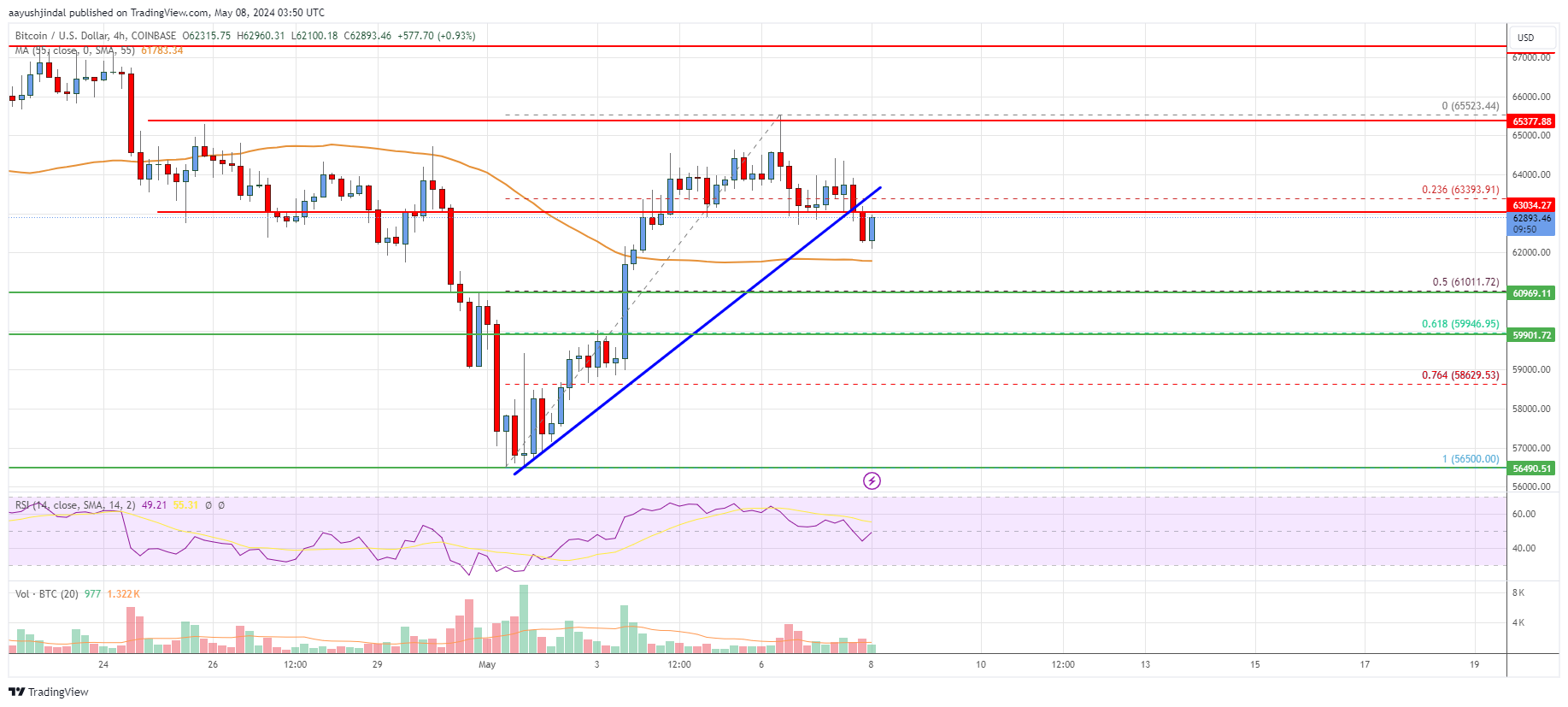 Bitcoin Price Analysis: BTC Could Rally Unless This Support Gives Way