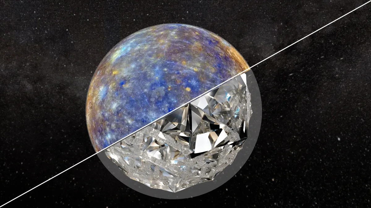 Planet Merkur: Kilometerdicke Diamantschicht?