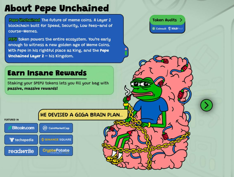 Layer-2 Meme Coin Pepe Unchained Raises $10M in Presale Event